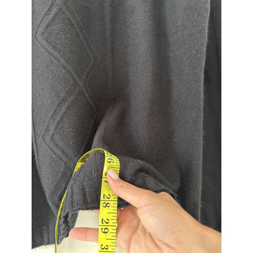 Claiborne Black Cashmere Blend Turtleneck Sweater M - Picture 6 of 8